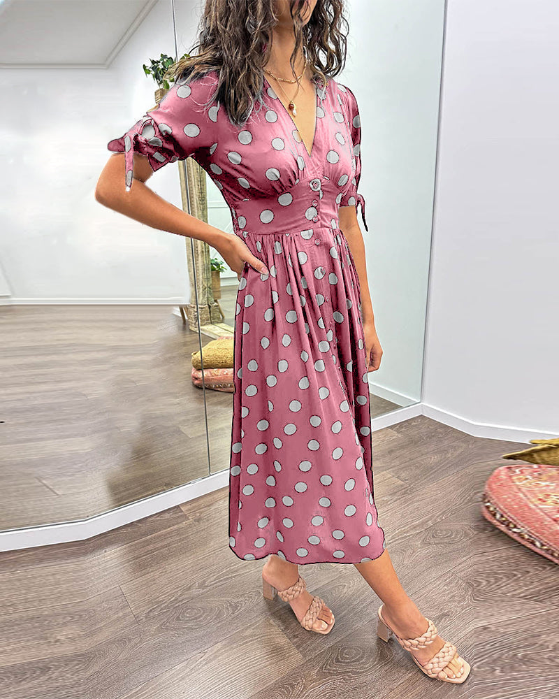 Monique | Elegantna Haljina s Točkicama