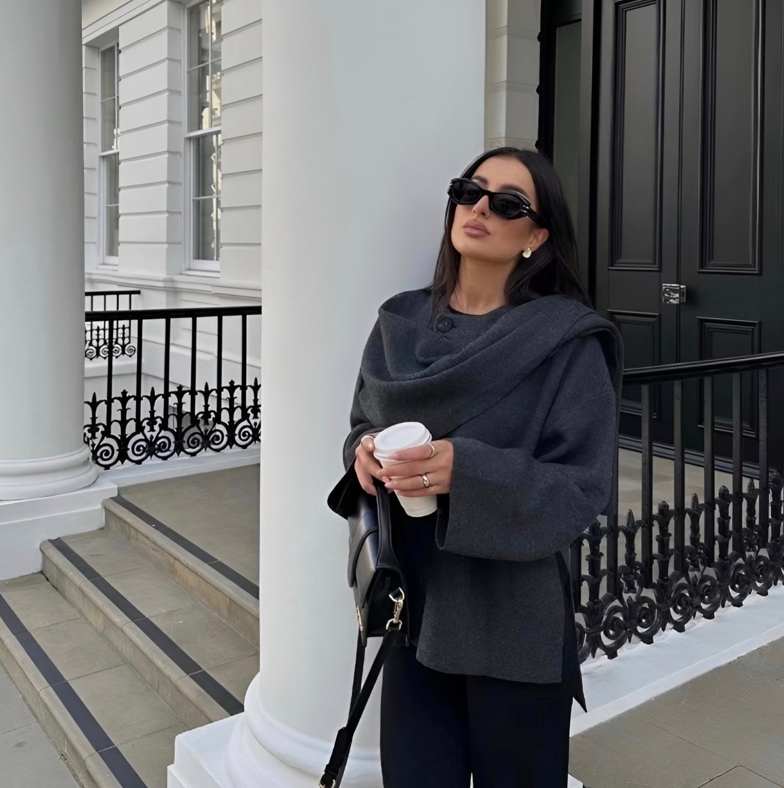 Luxe Marelle - Šik pelerina s šalom