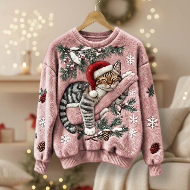 Luxe Marelle - Ženski mekani božićni pulover