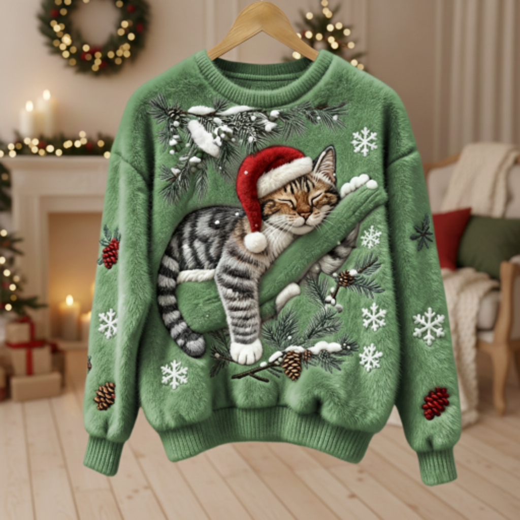 Luxe Marelle - Ženski mekani božićni pulover