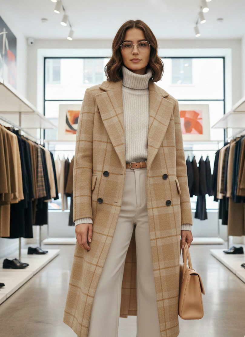 Luxe Marelle - Zimski Kaput od Mekane Vunene Mješavine