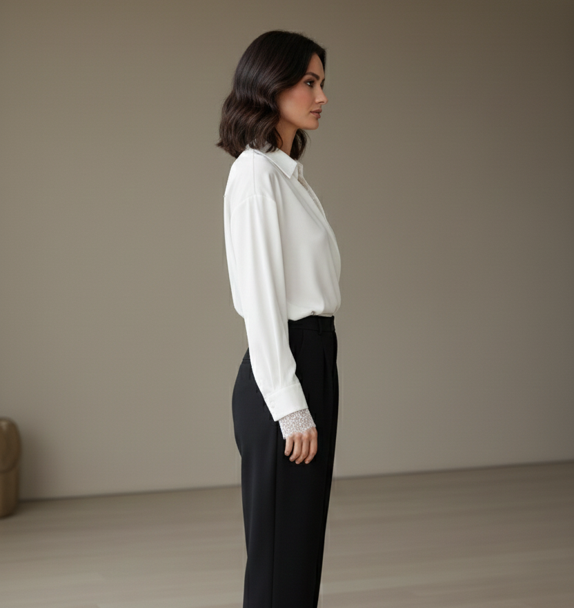 Dip Lace V-Neck košulja