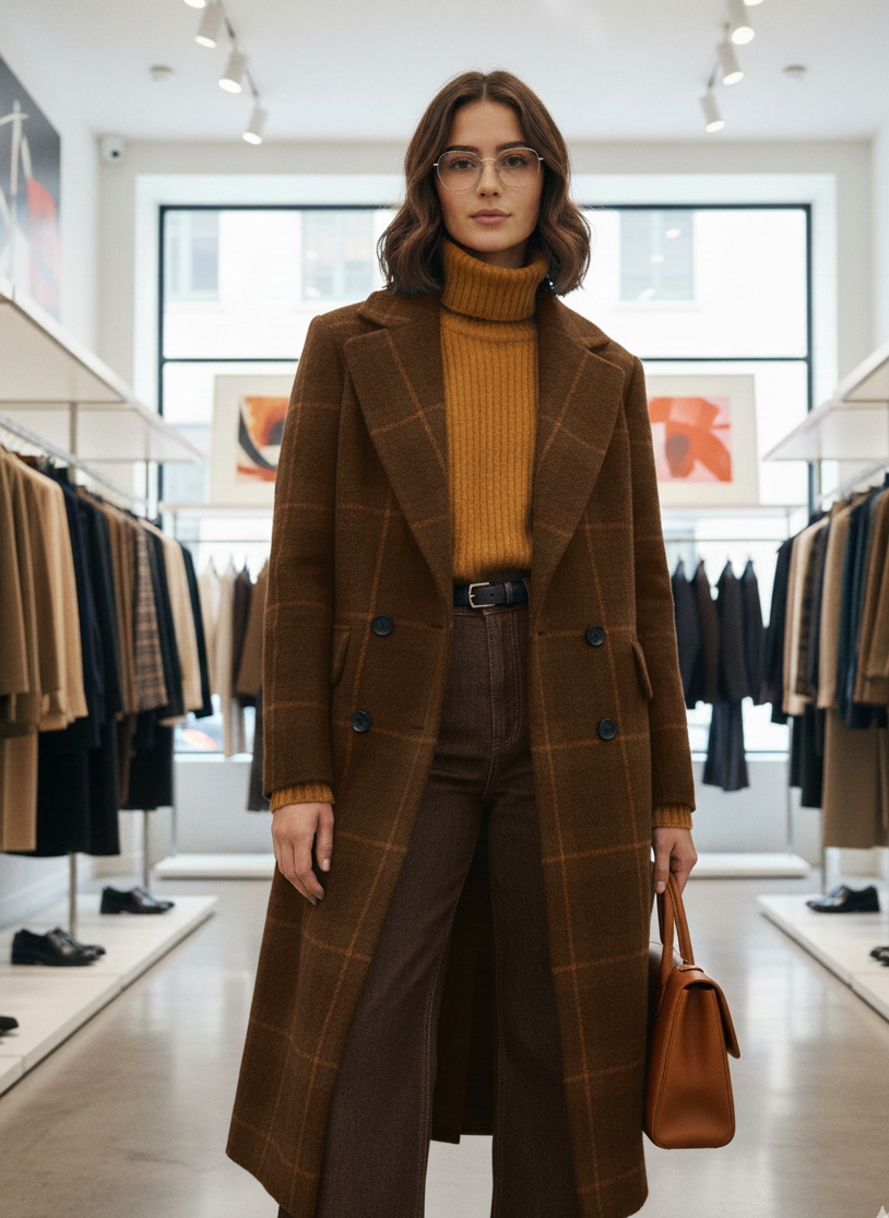 Luxe Marelle - Zimski Kaput od Mekane Vunene Mješavine