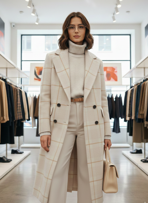 Luxe Marelle - Zimski Kaput od Mekane Vunene Mješavine