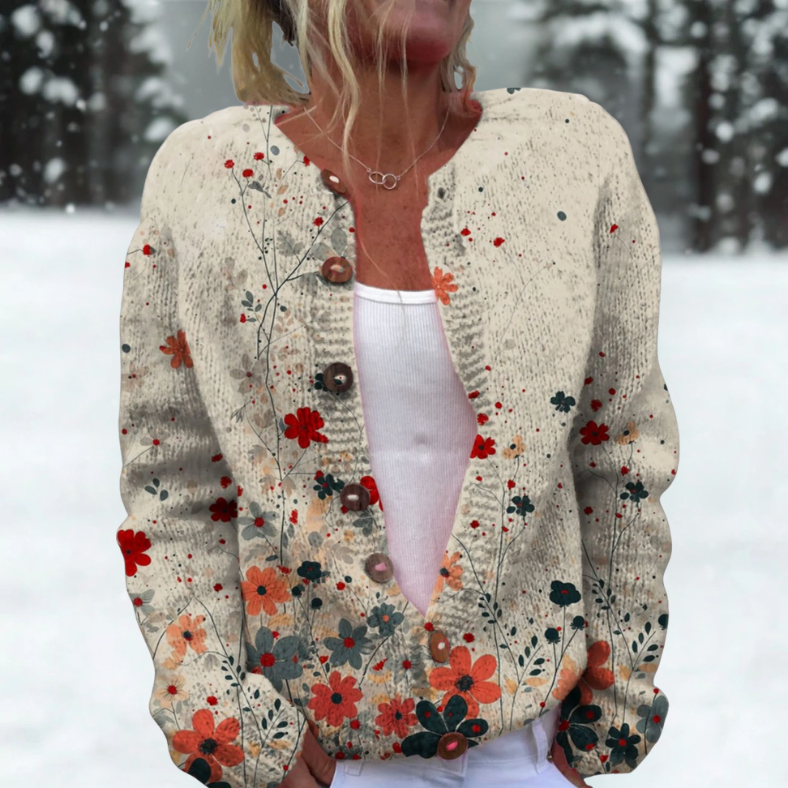 Leah | Udobni pleteni svakodnevni kardigan