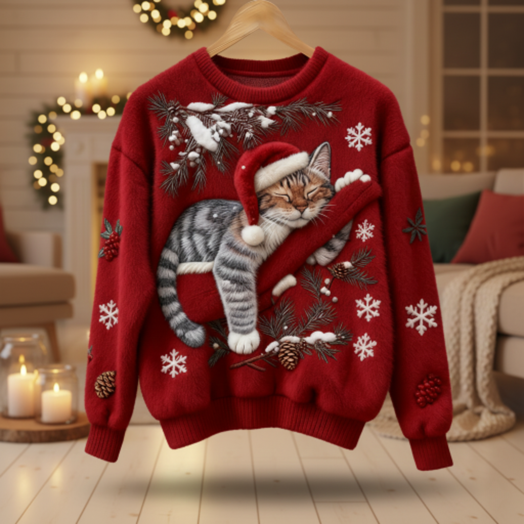 Luxe Marelle - Ženski mekani božićni pulover