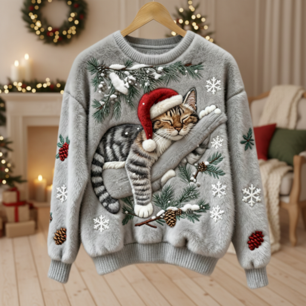 Luxe Marelle - Ženski mekani božićni pulover